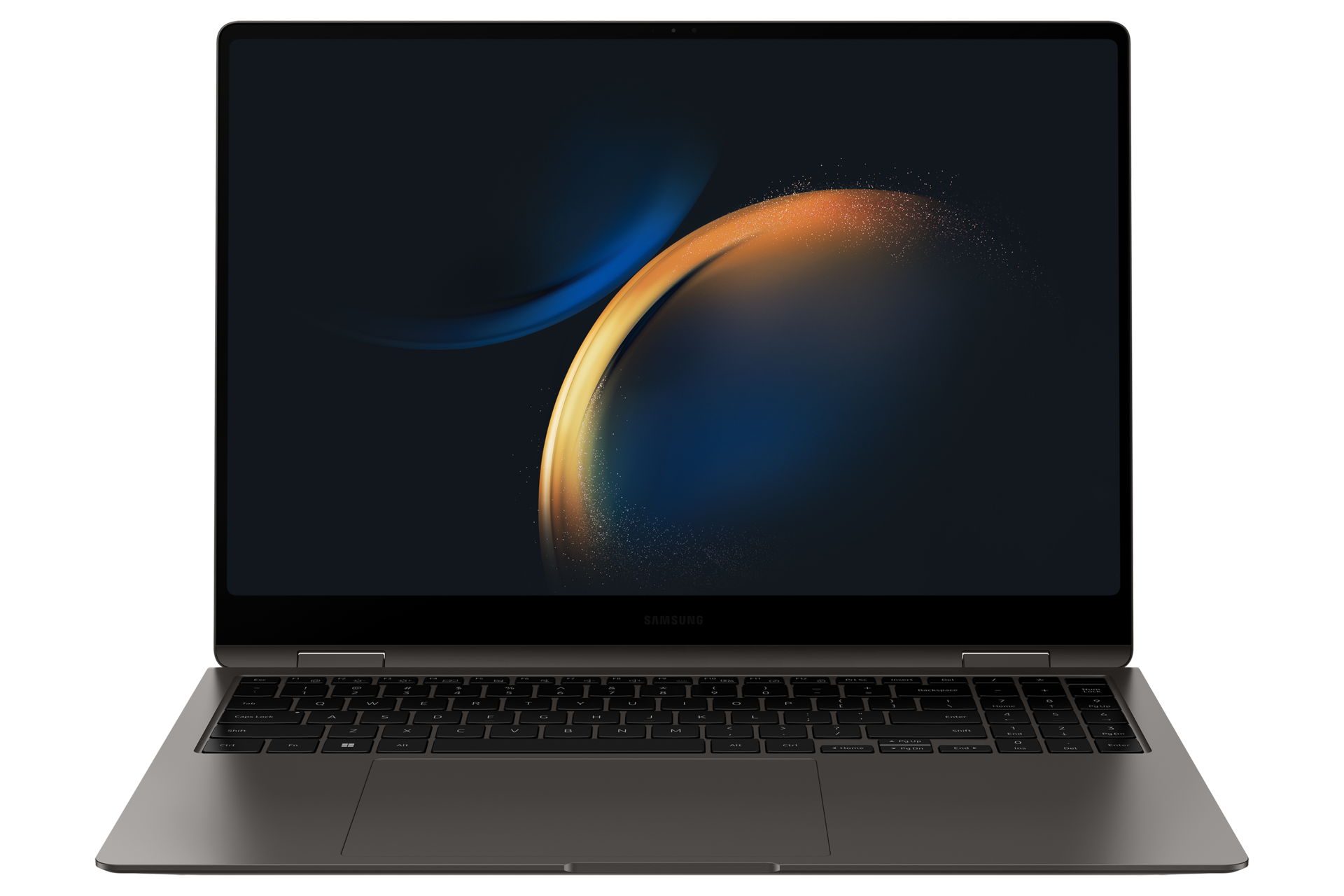 갤럭시 북3 Pro 360 40.6 cm Core™ i5 / 512 GB NVMe SSD 그라파이트 정면