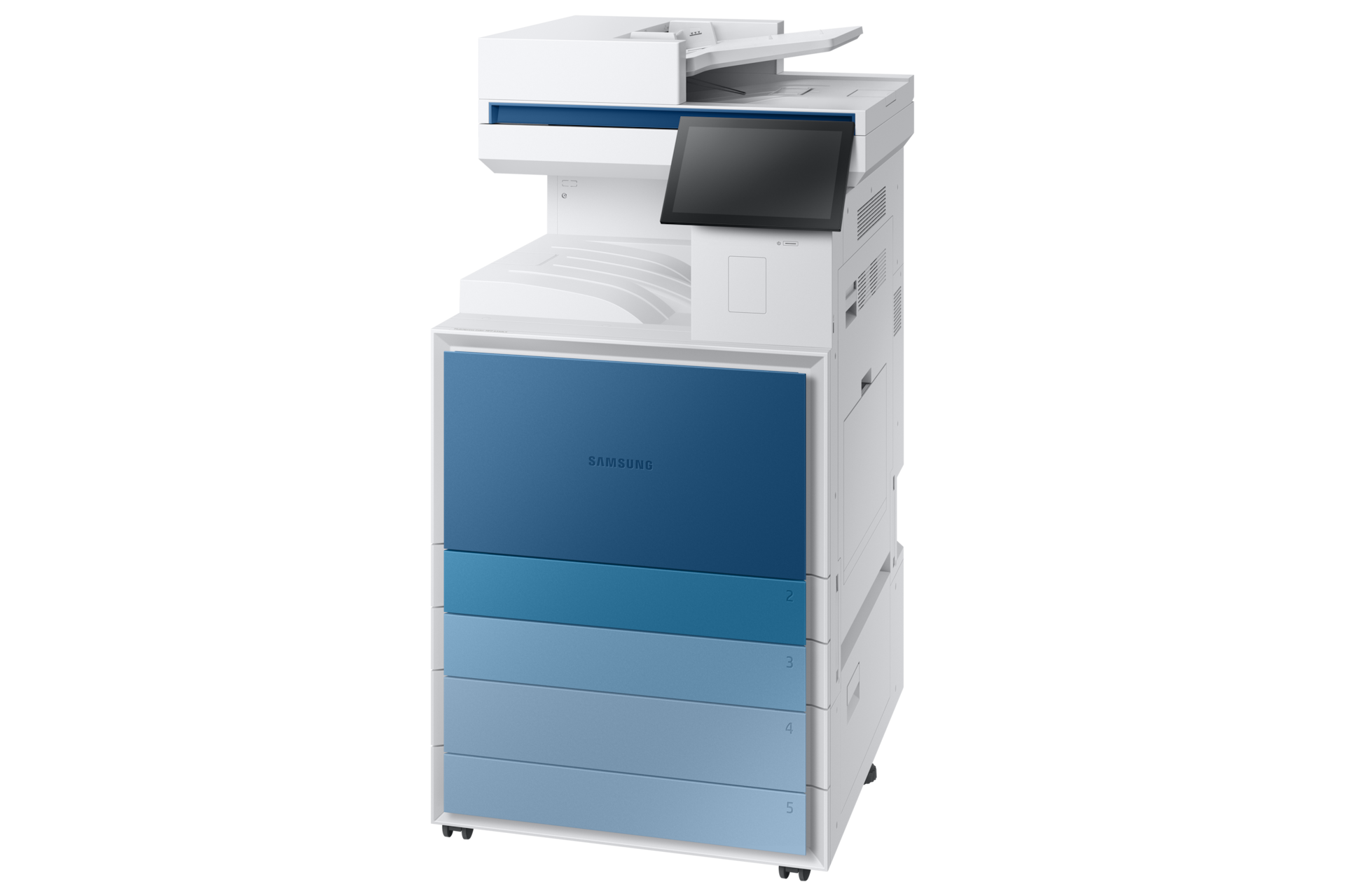 A3 흑백 디지털 복합기 MX6 시리즈 30 ppm SL-K6300LX 블루 측면 이미지