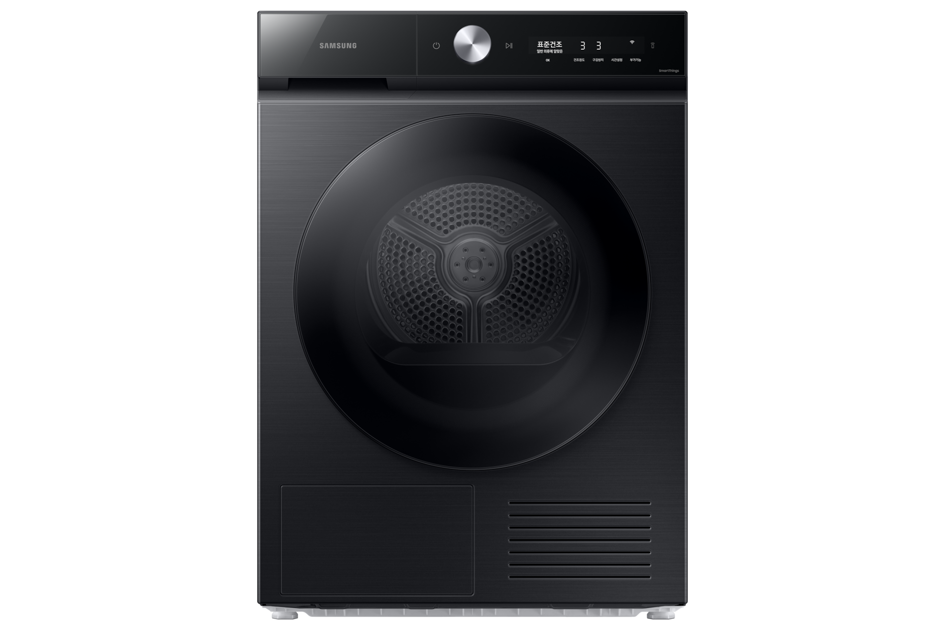 Bespoke AI 건조기 슬림 10kg 블랙캐비어 정면