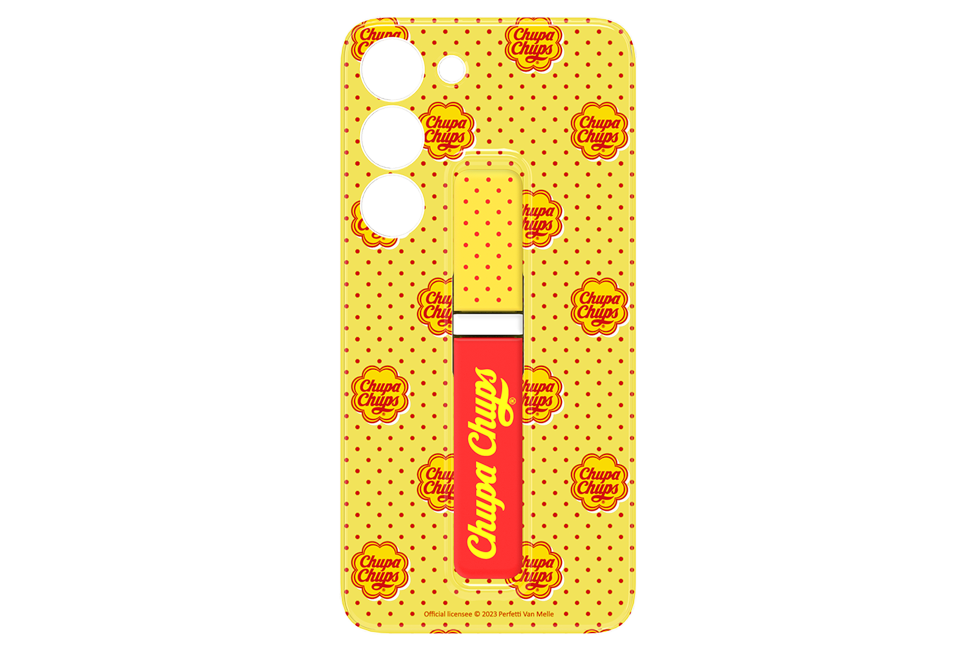 갤럭시 S23 츄파춥스 플레이트 (프레임 케이스 전용) (옐로우) 제품 정면 이미지