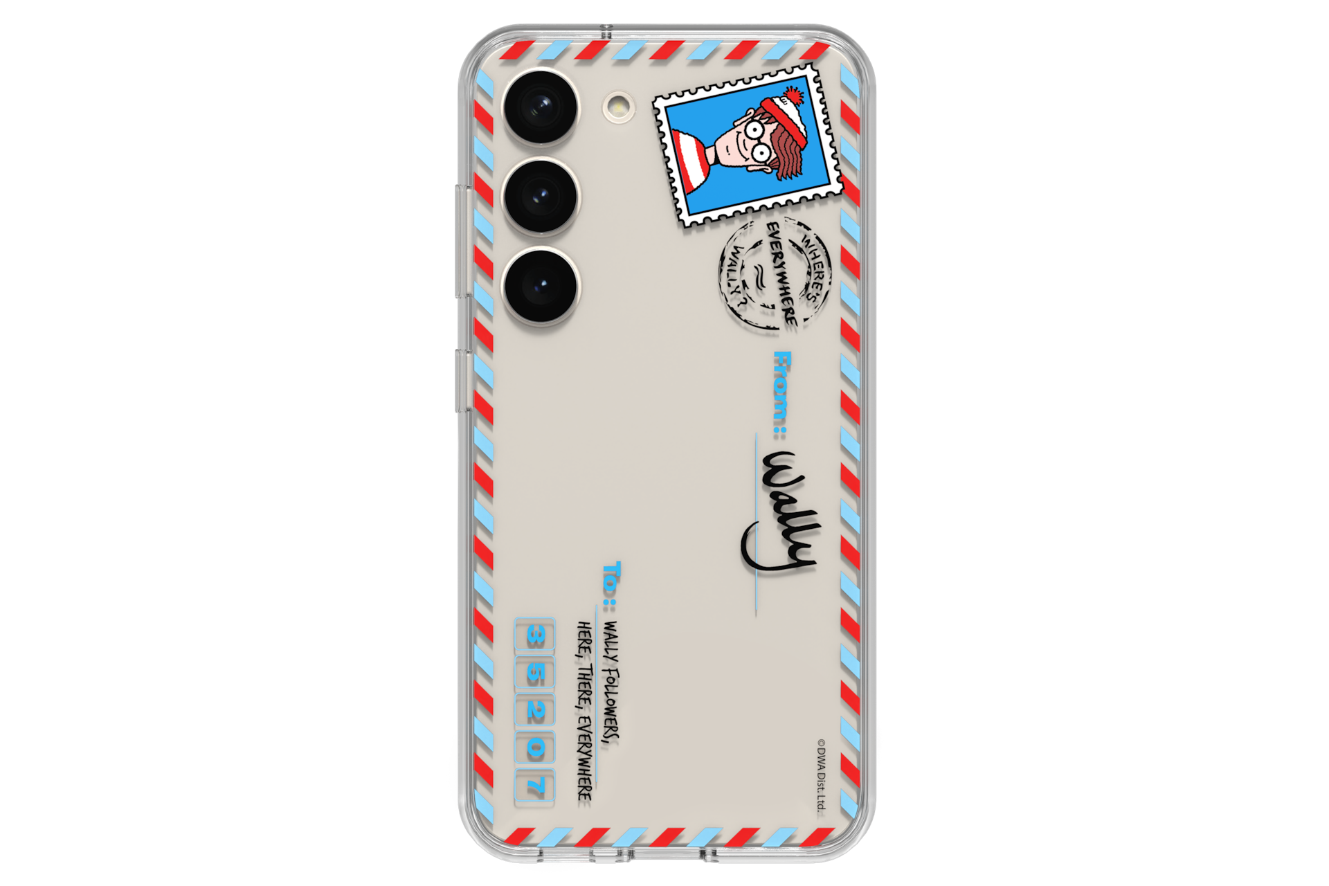 갤럭시 S23 월리를 찾아라 플레이트 (프레임 케이스 전용) (화이트) 정면  이미지