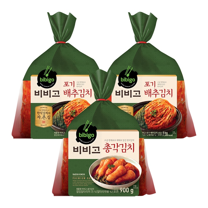 [cj제일제당] 시원 아삭한 비비고 포기김치 10kg 총각김치 900g Cj제일제당 대한민국