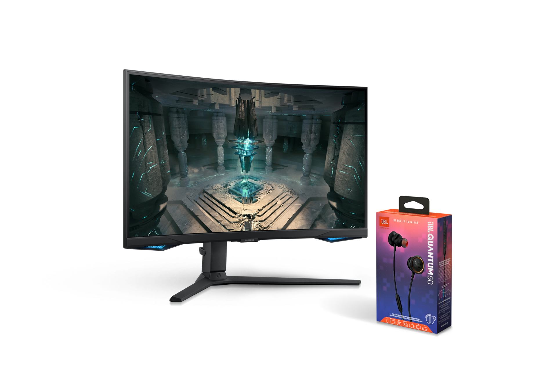 오디세이 G6 68.4 cm + JBL QUANTUM 50 게이밍 유선 이어폰 패키지 대표이미지