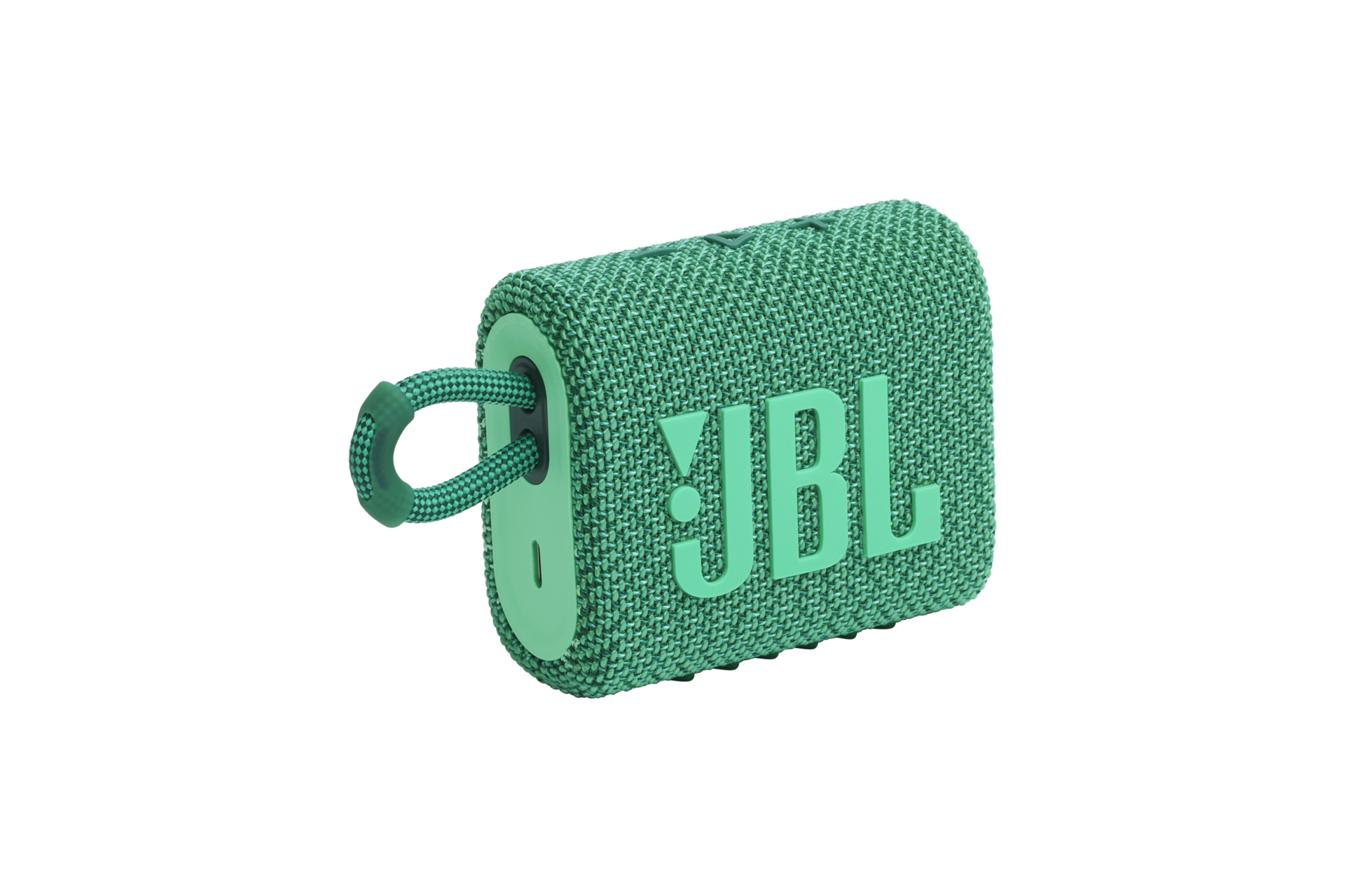 JBL GO 3 ECO 블루투스 스피커 그린 제품 측면