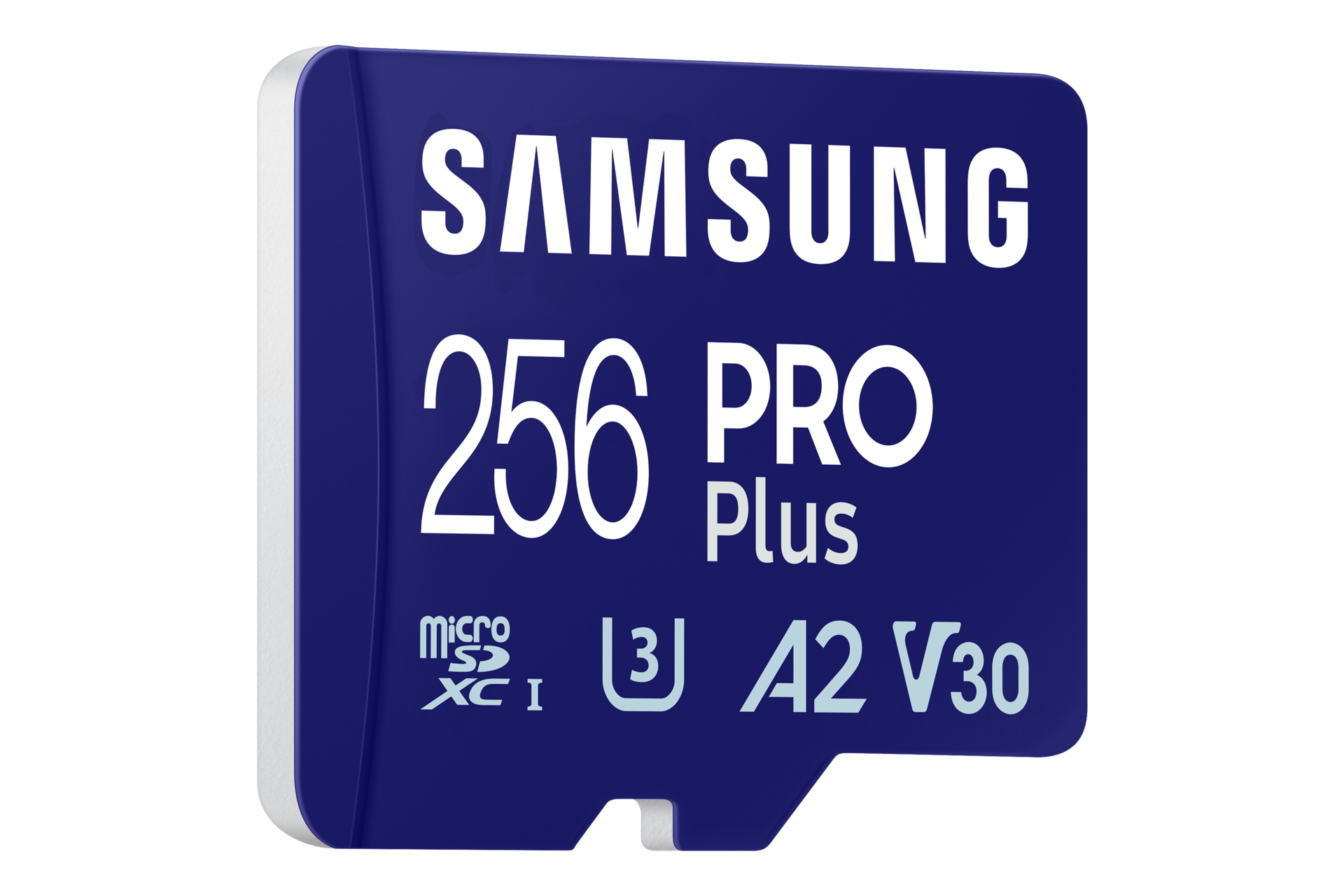 PRO Plus with Card Reader 마이크로SD 메모리카드 256GB 오른쪽 뒤로 45도 기울어진 이미지