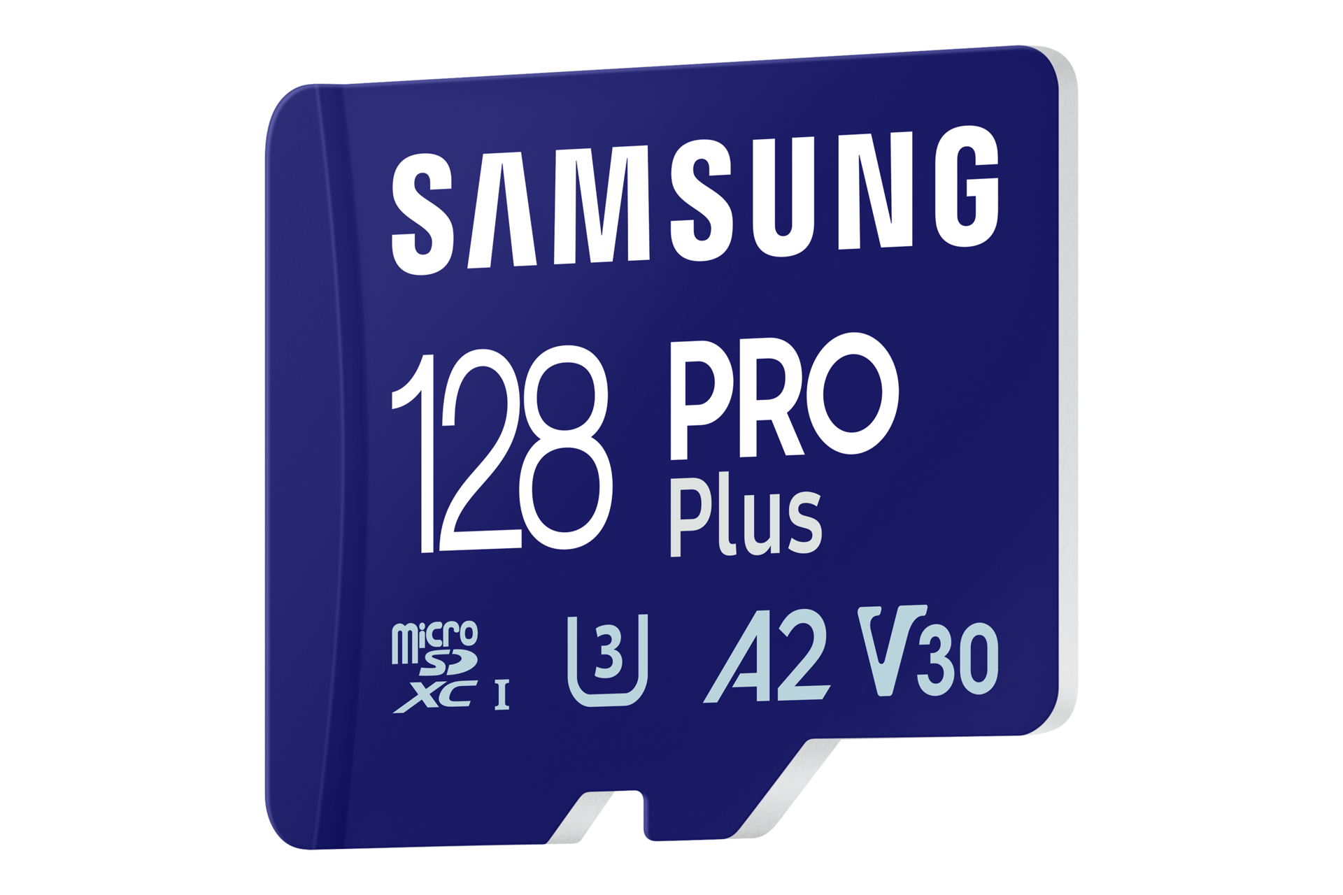 PRO Plus with Card Reader 마이크로SD 메모리카드 128 GB 왼쪽 뒤로 45도 기울어진 이미지 