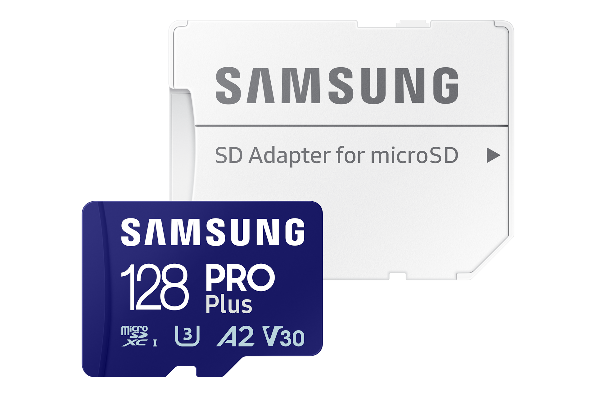 PRO Plus 마이크로SD 메모리카드 128 GB 제품 정면 이미지 + 패키지