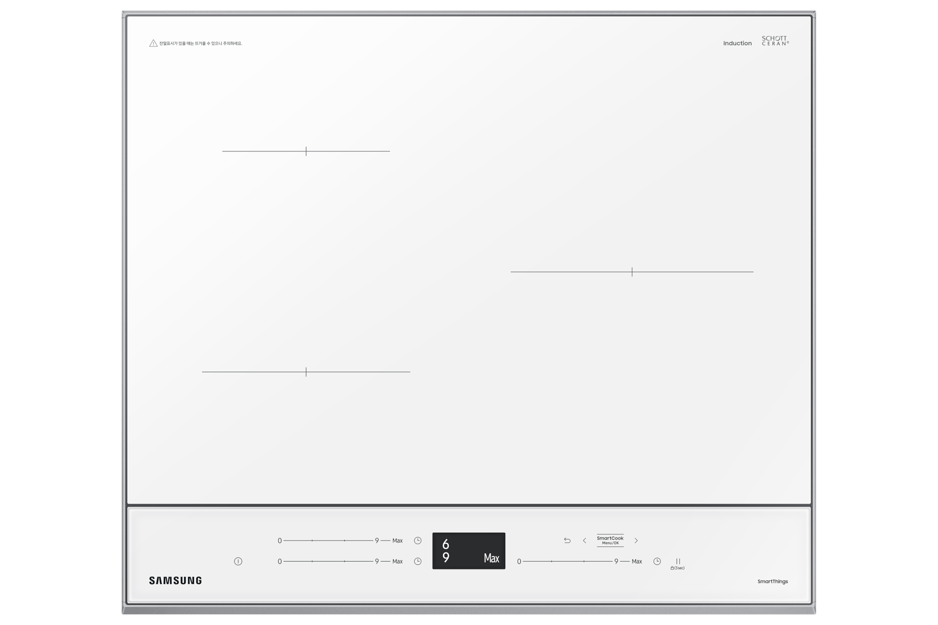 BESPOKE 인덕션 글램 화이트 탑뷰