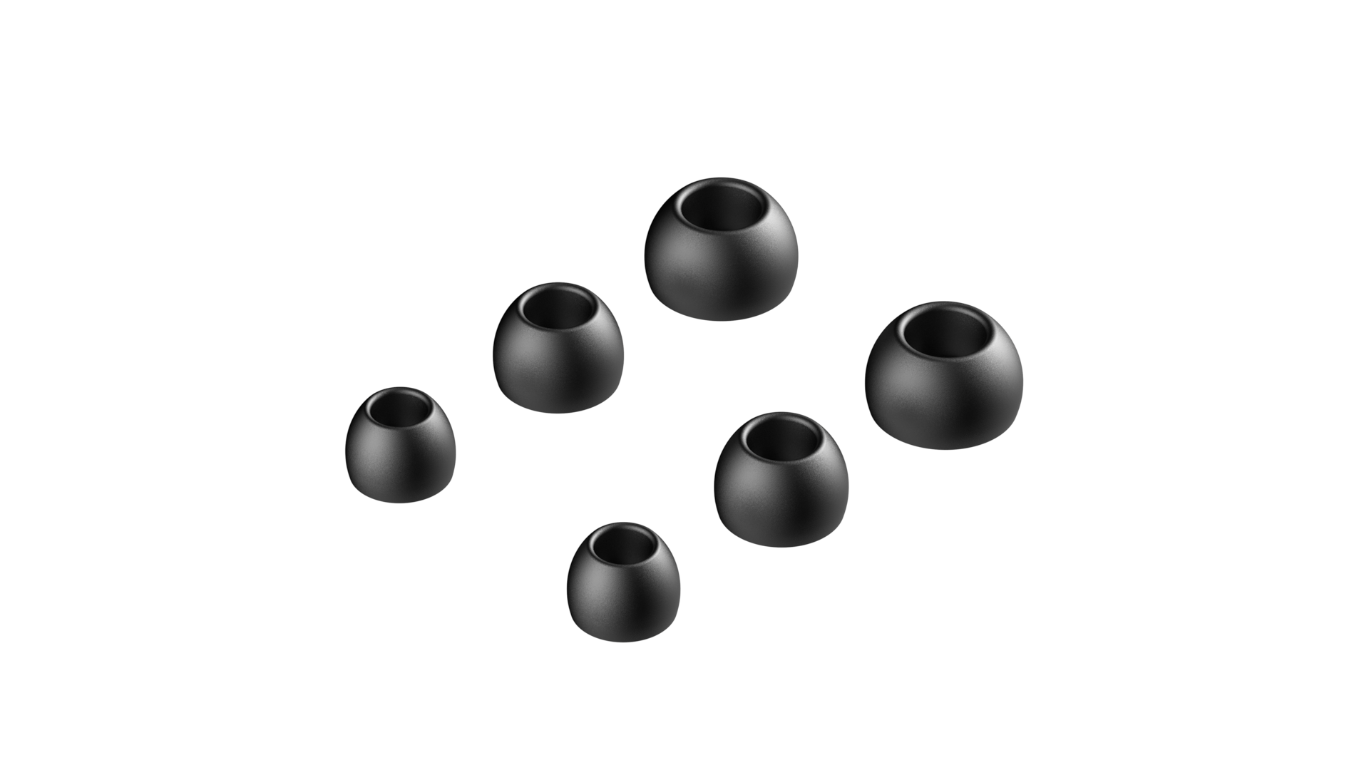 3.5 mm 유선 이어폰 블랙 이어팁