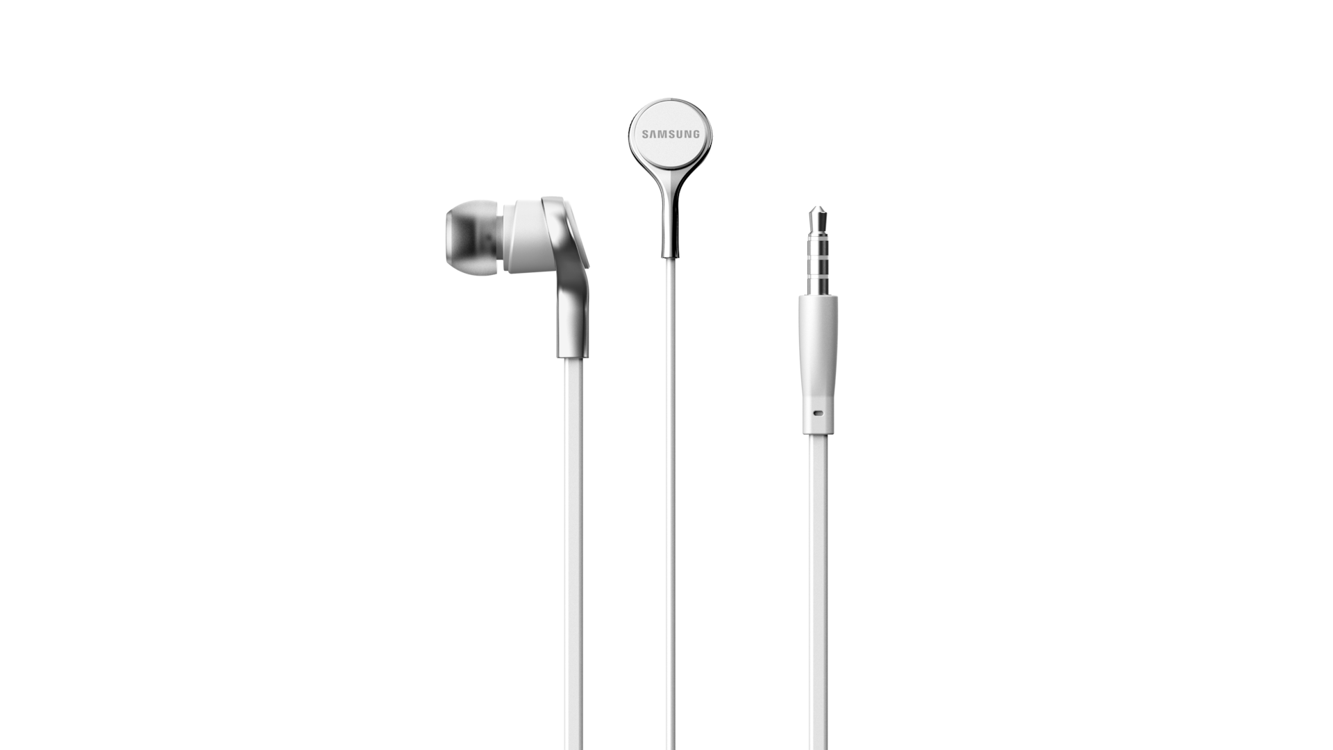 3.5 mm 유선 이어폰 화이트 이어폰 연결 잭