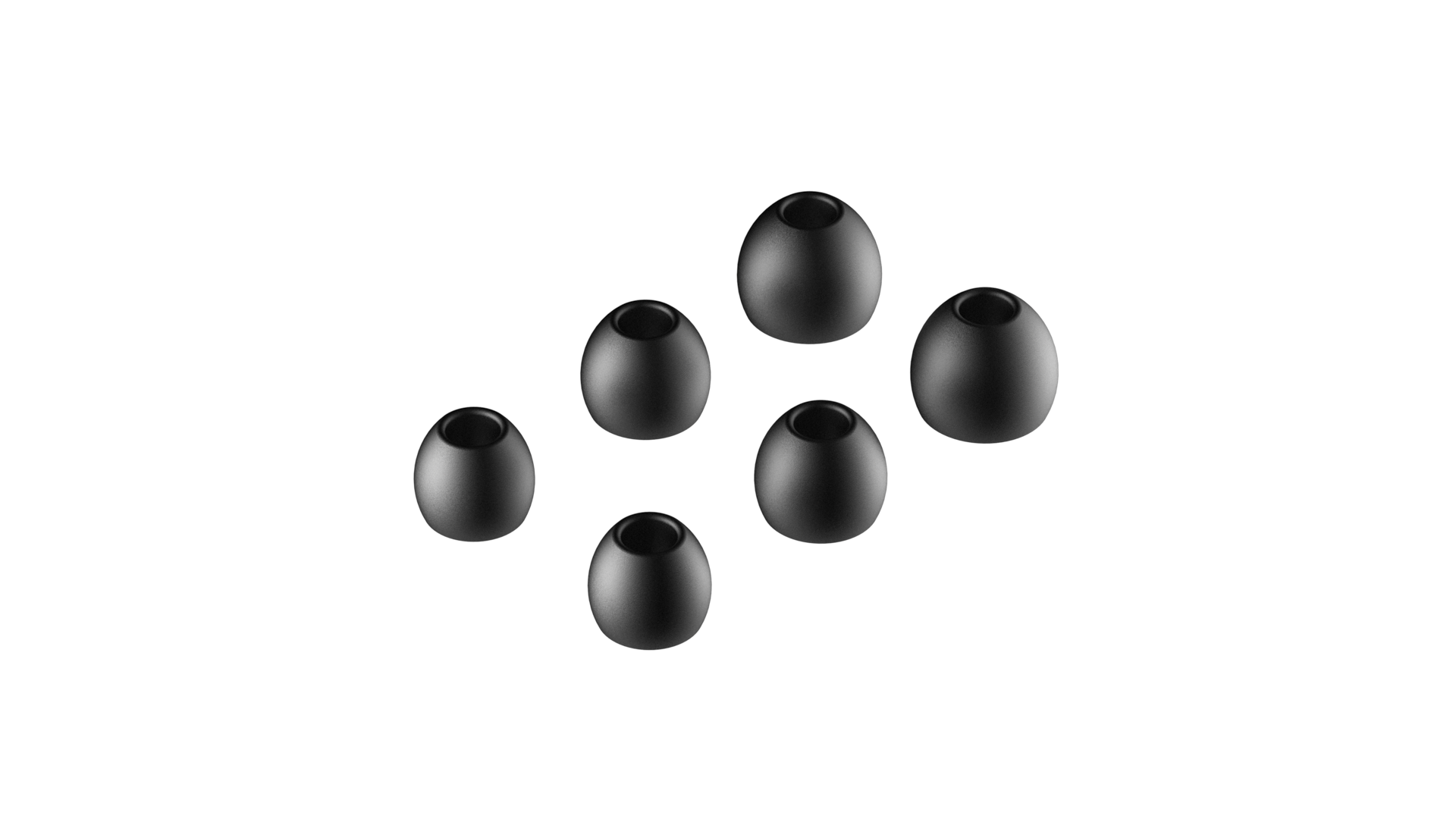 C타입 커널형 유선 이어폰 블랙 이어팁