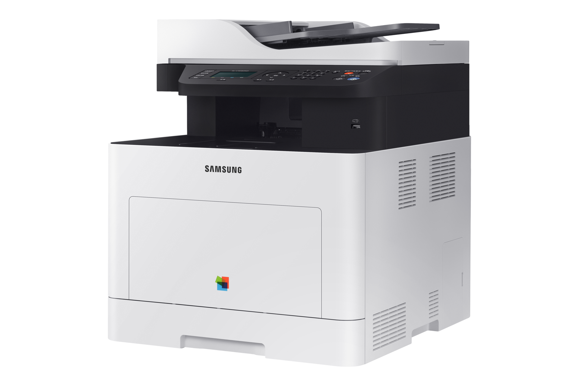 A4 컬러 레이저 복합기 C30 시리즈 30 ppm SL-C3080ND 왼쪽으로 45도 돌아간 이미지