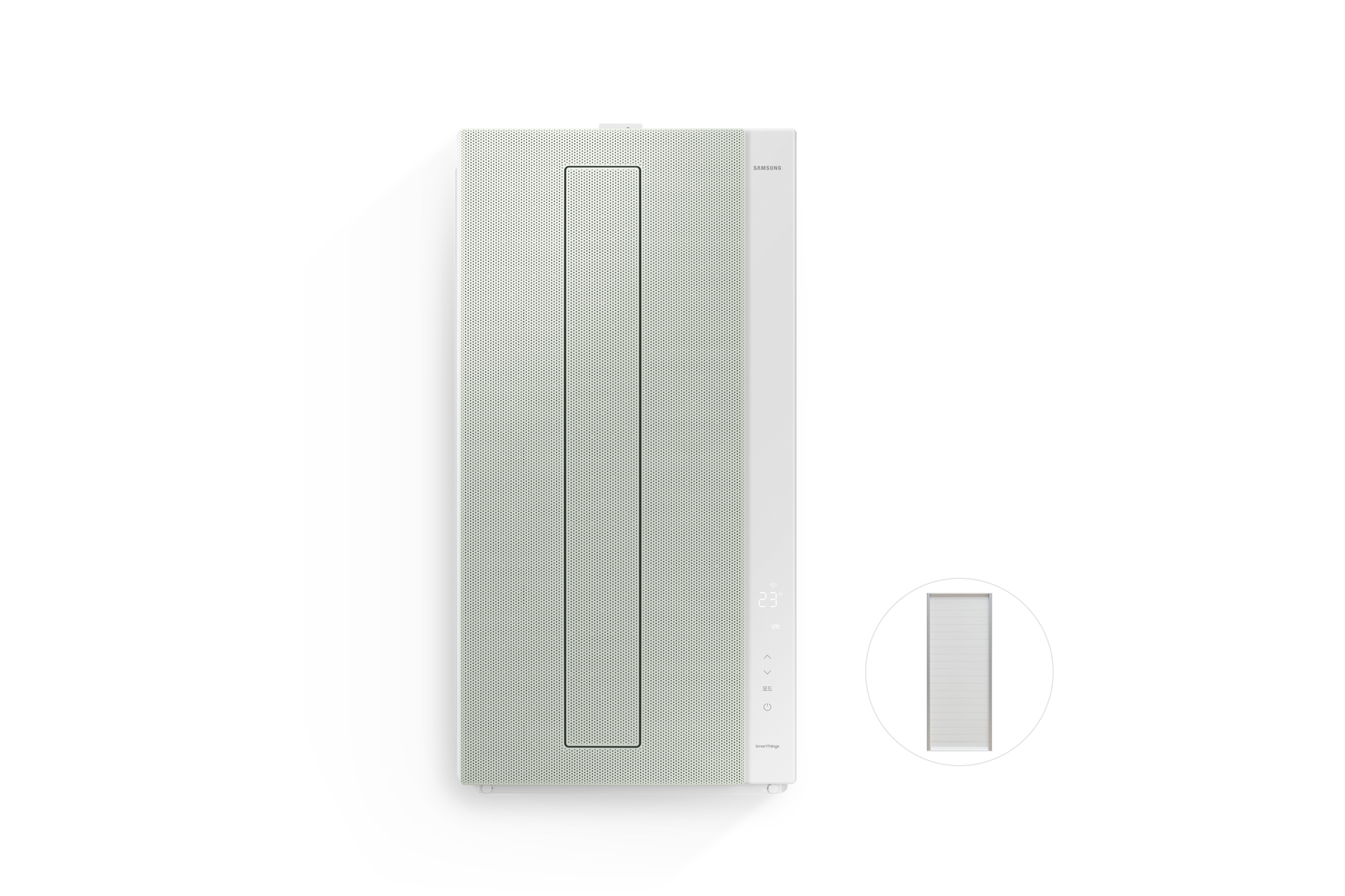 Bespoke 무풍에어컨 윈도우핏 19.2㎡ (매립형)+길이 연장킷 105cm 세이지 그린 AW06C7155EWAZ3 창문형 에어컨 정면 우측 하단 105cm 연장키트 