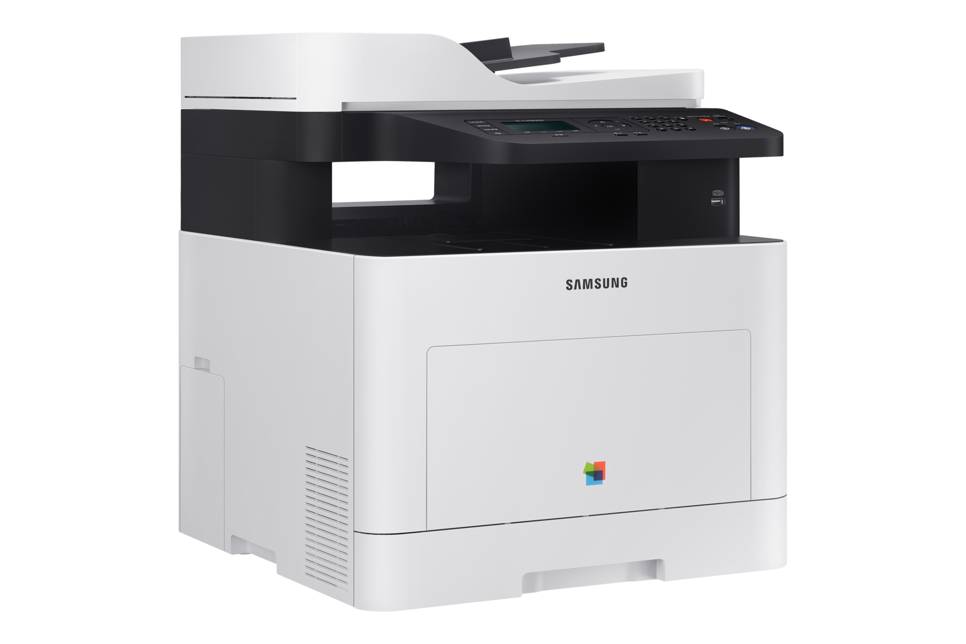 A4 컬러 레이저 복합기 C30 시리즈 30 ppm SL-C3080ND 오른쪽으로 45도 돌아간 이미지