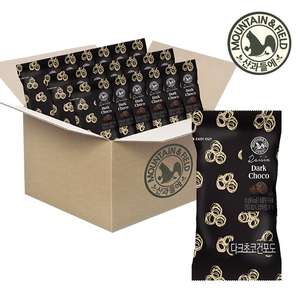 [산과들에] 다크초콜릿건포도x20봉 (초코볼, 과자) 6번째 이미지