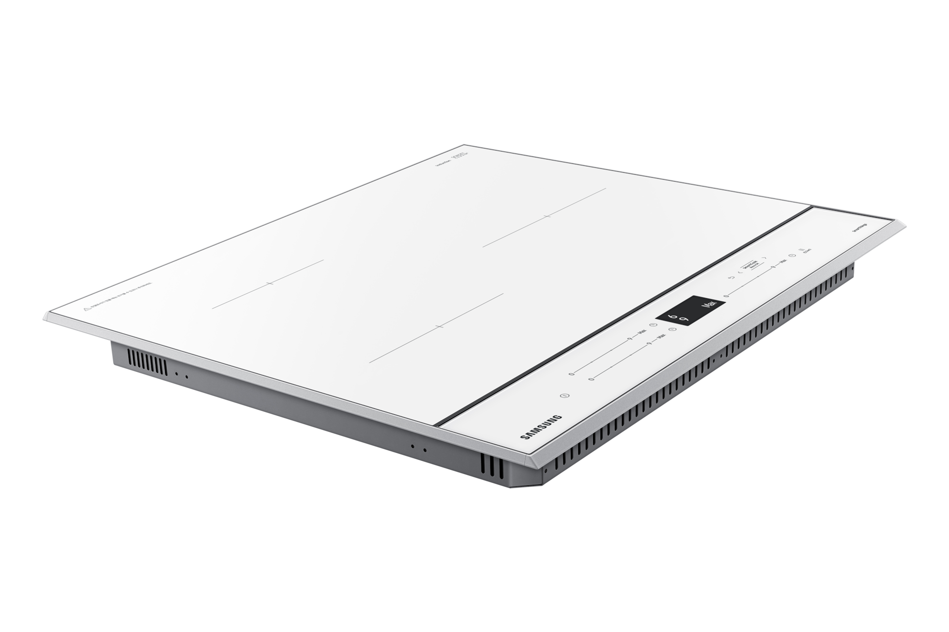 BESPOKE 인덕션 글램 화이트  우측 45도