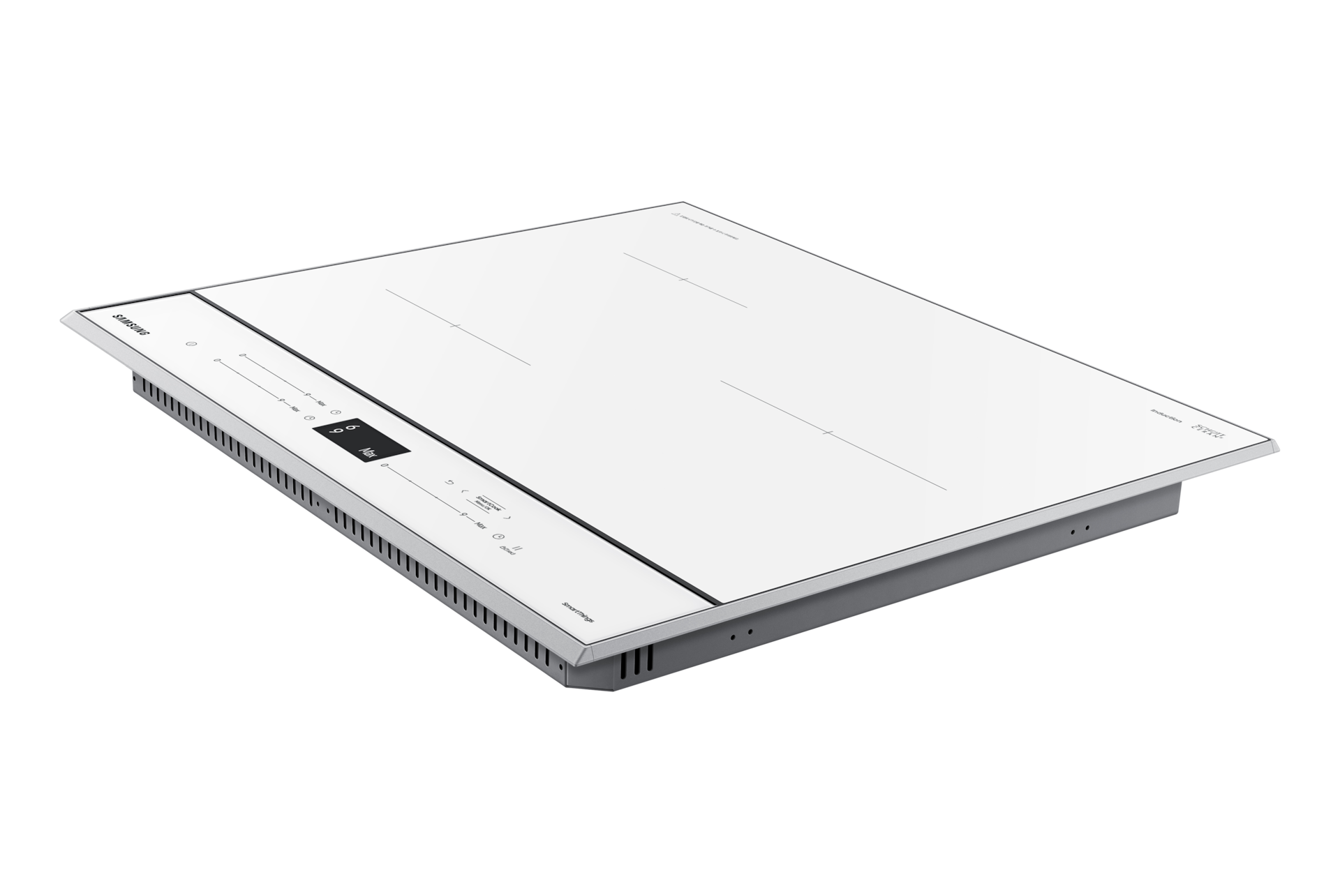 BESPOKE 인덕션 글램 화이트 좌측 45도