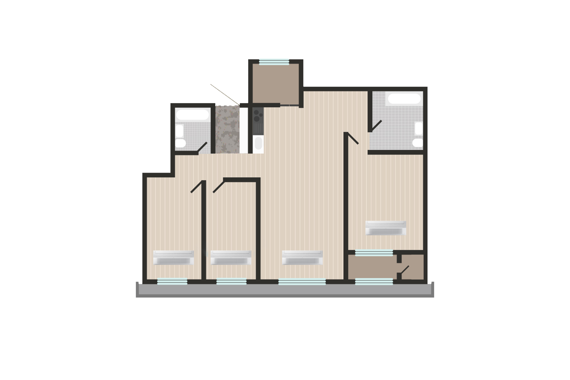 삼성전자 인피니트 라인 단배관 4실 AN30AMU4P36SSY