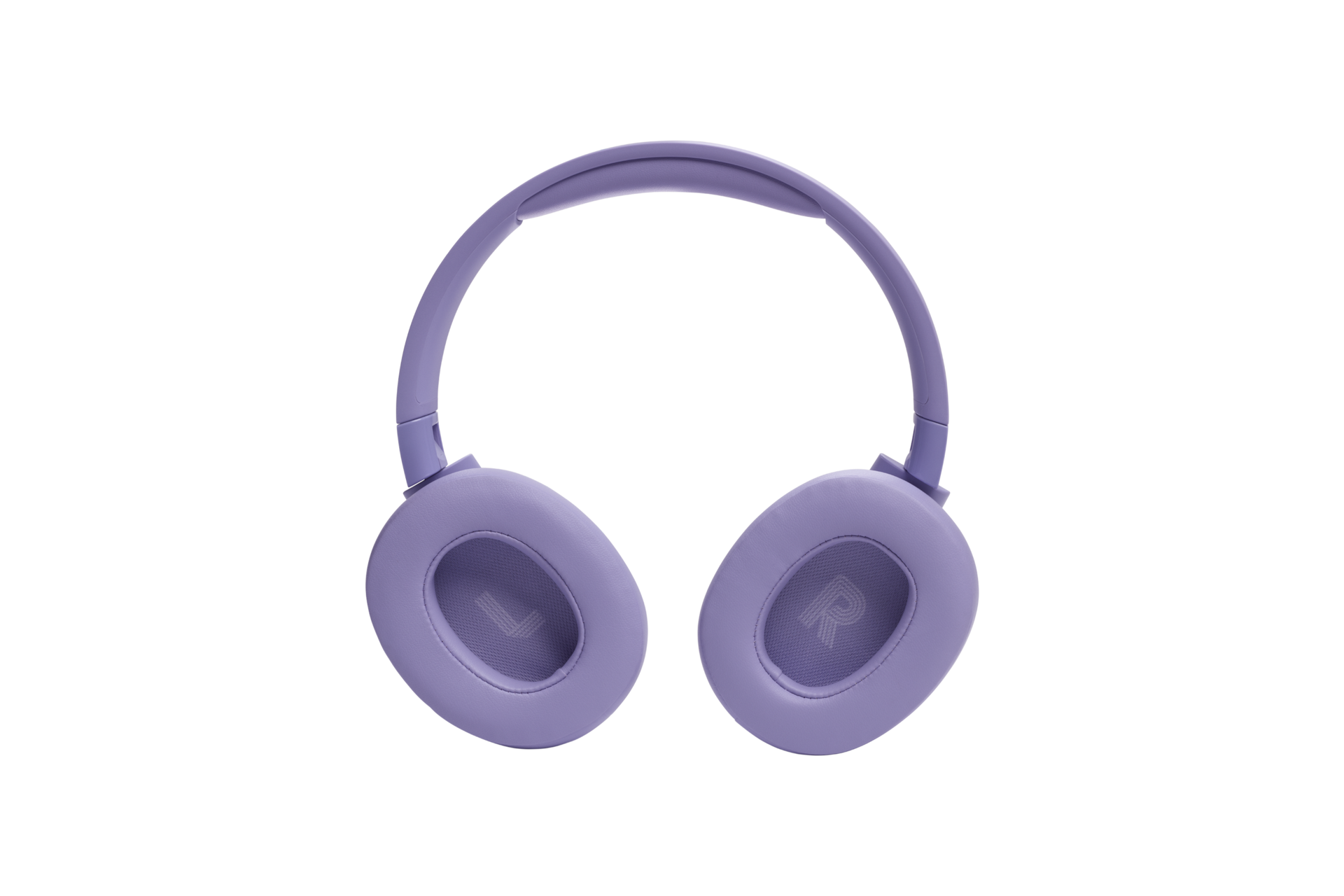 JBL TUNE 720BT 무선 오버이어 헤드폰 퍼플 이어컵이 안쪽으로 접힌 모습 2