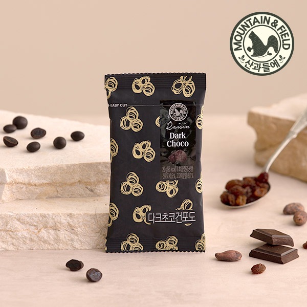 [산과들에] 다크초콜릿건포도x20봉 (초코볼, 과자) 1번째 이미지