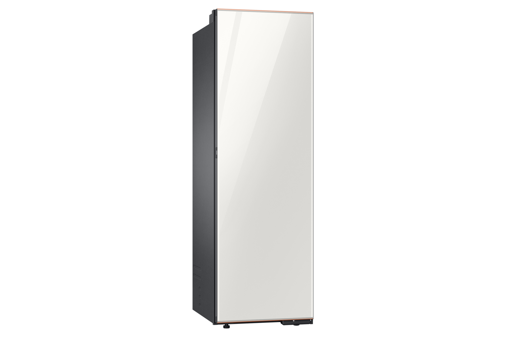 Infinite AI 김치플러스 1도어 키친핏 347L (좌열림) 글램 화이트 좌측면