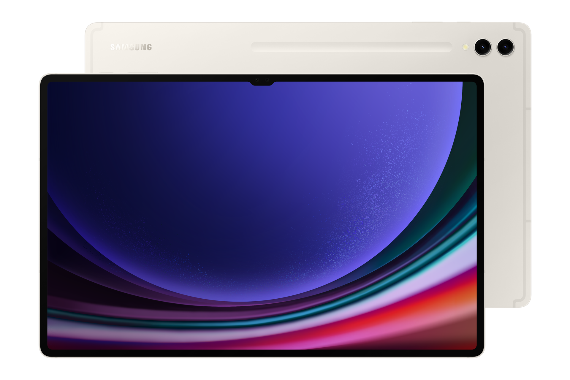 갤럭시 탭 S9 Ultra (Wi-Fi) 베이지 정면 + 뒷면 콤보 이미지 