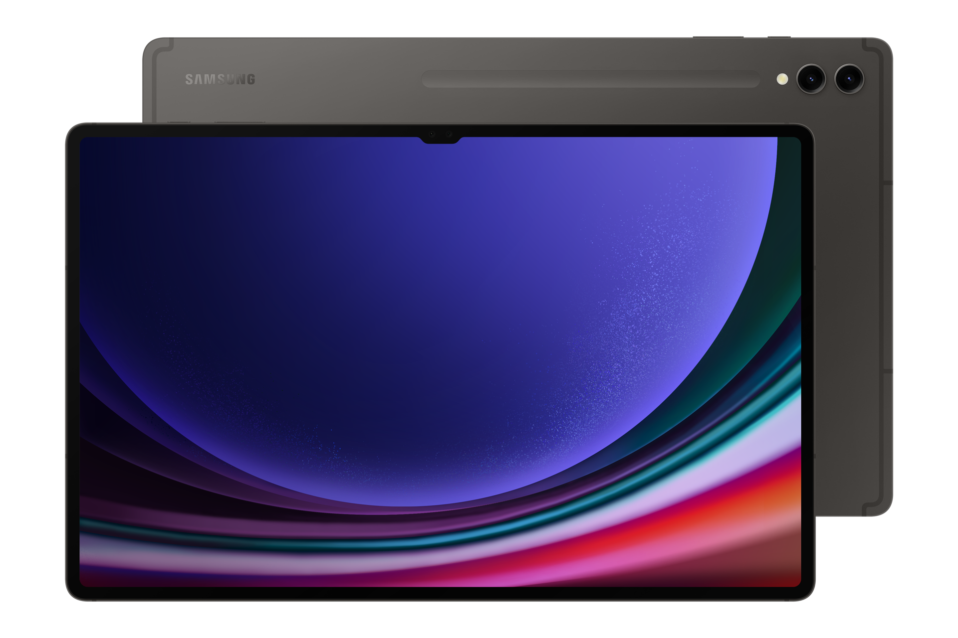 갤럭시 탭 S9 Ultra (5G) 그라파이트 정면 + 뒷면 콤보 이미지 