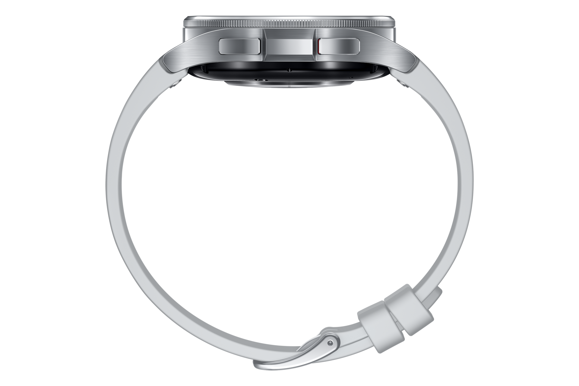 갤럭시 워치6 43 mm (블루투스) 실버 옆면 