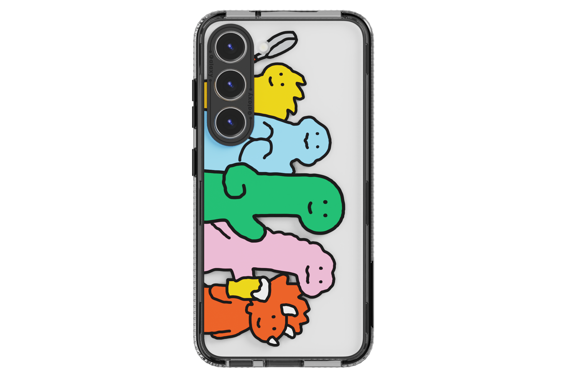 갤럭시 S23 조구만 스튜디오 버라이어티 케이스 (투명) 정면 이미지
