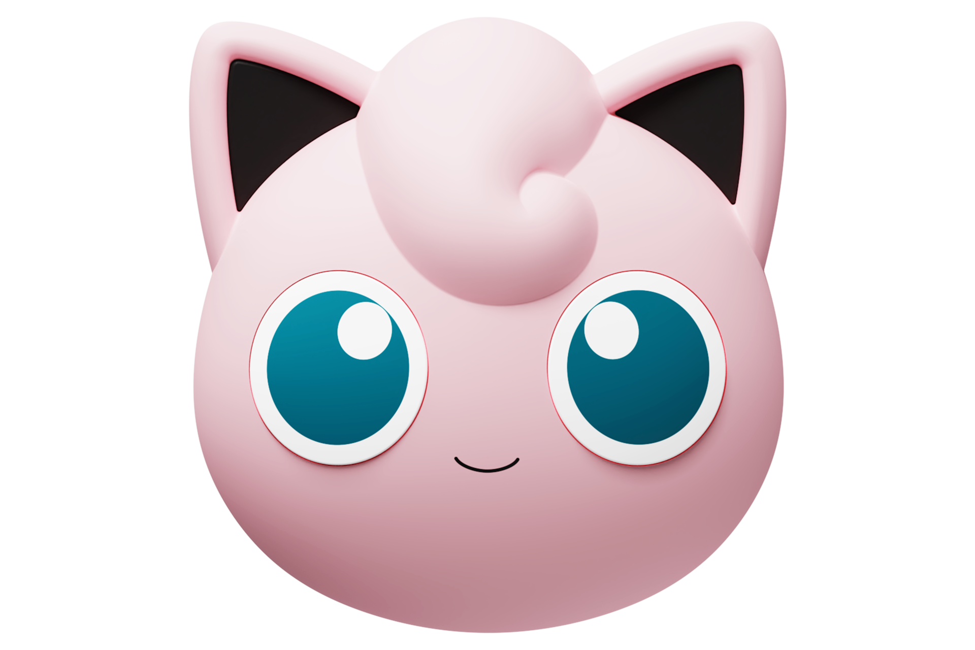 갤럭시 버즈 포켓몬 케이스 (푸린) (핑크) 정면 이미지