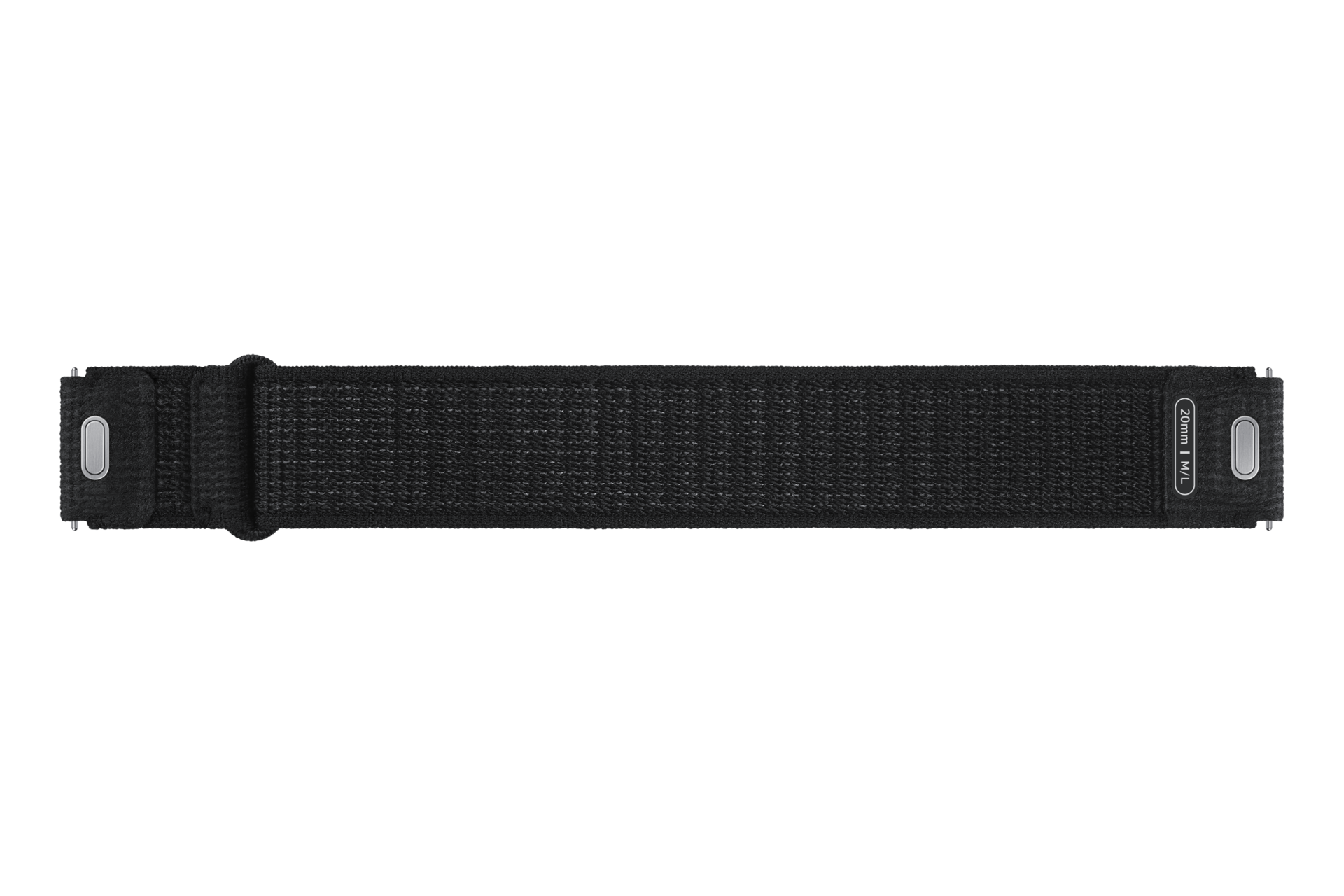 갤럭시 워치6 시리즈 패브릭 스트랩 (와이드, M/L) 블랙 뒷면 이미지