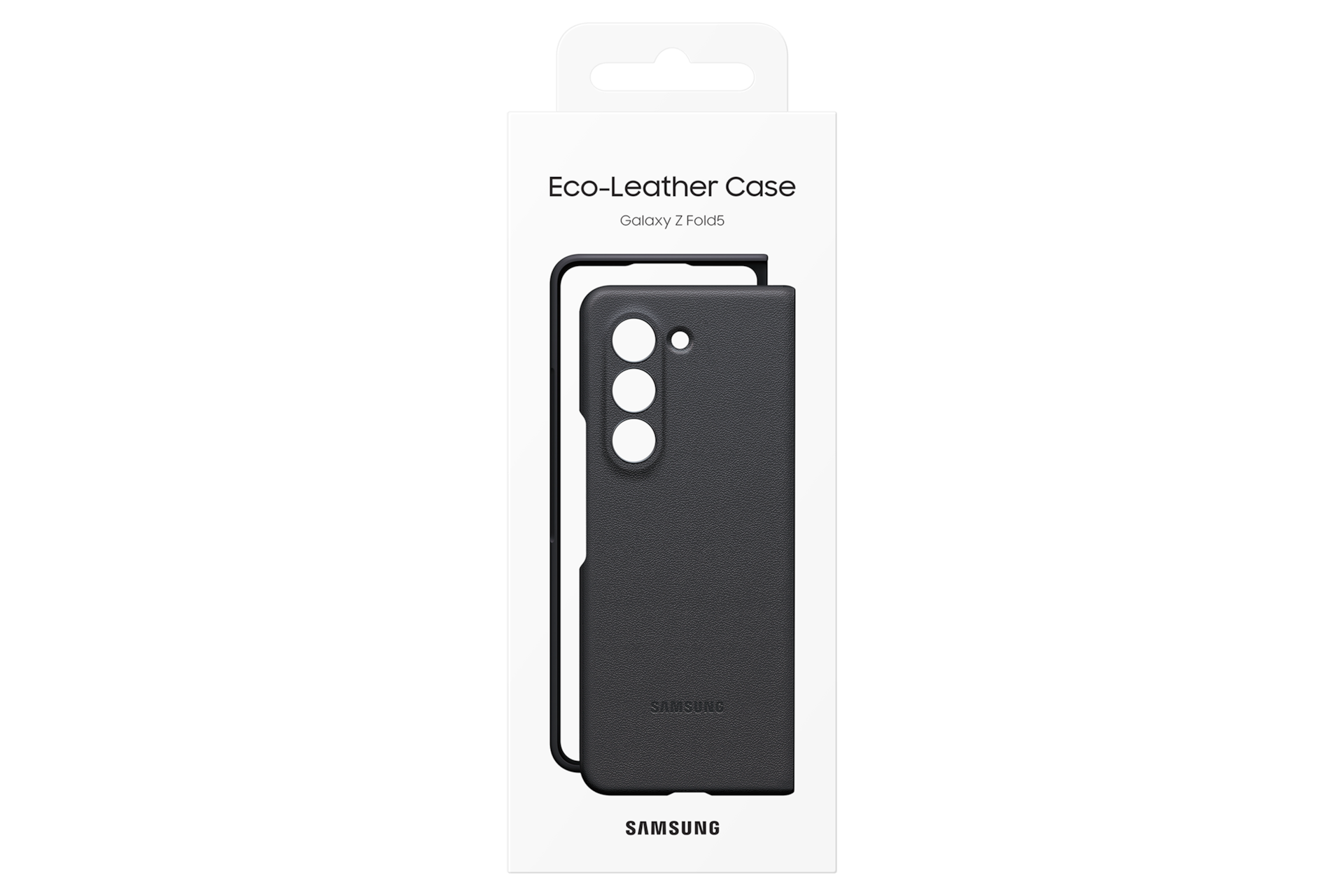 갤럭시 Z 폴드5 비건 레더 케이스 (블랙) 패키지 이미지