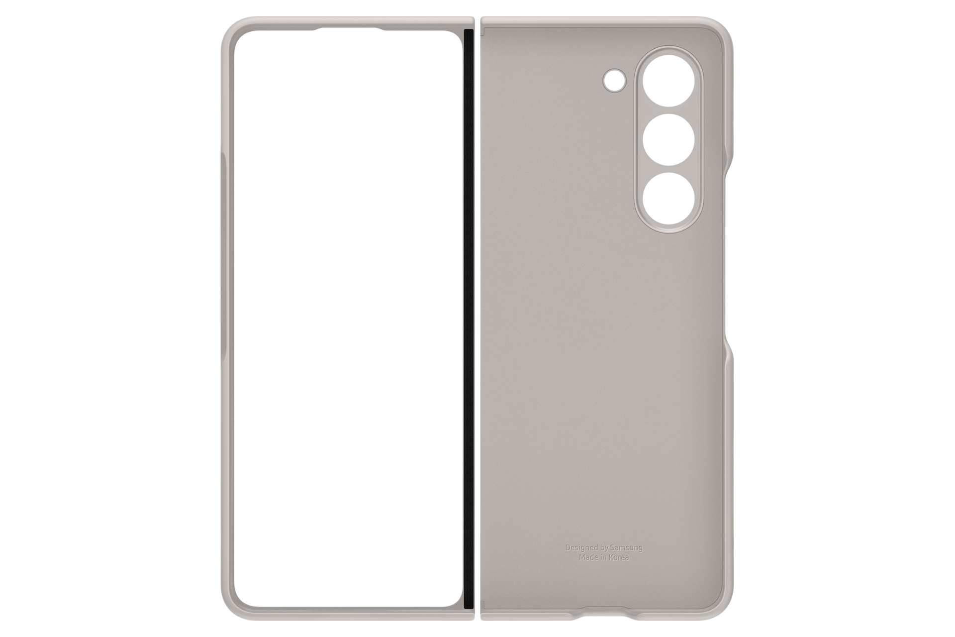 갤럭시 Z 폴드5 스탠딩 케이스 with 스트랩 (크림) 제품 후면 이미지 