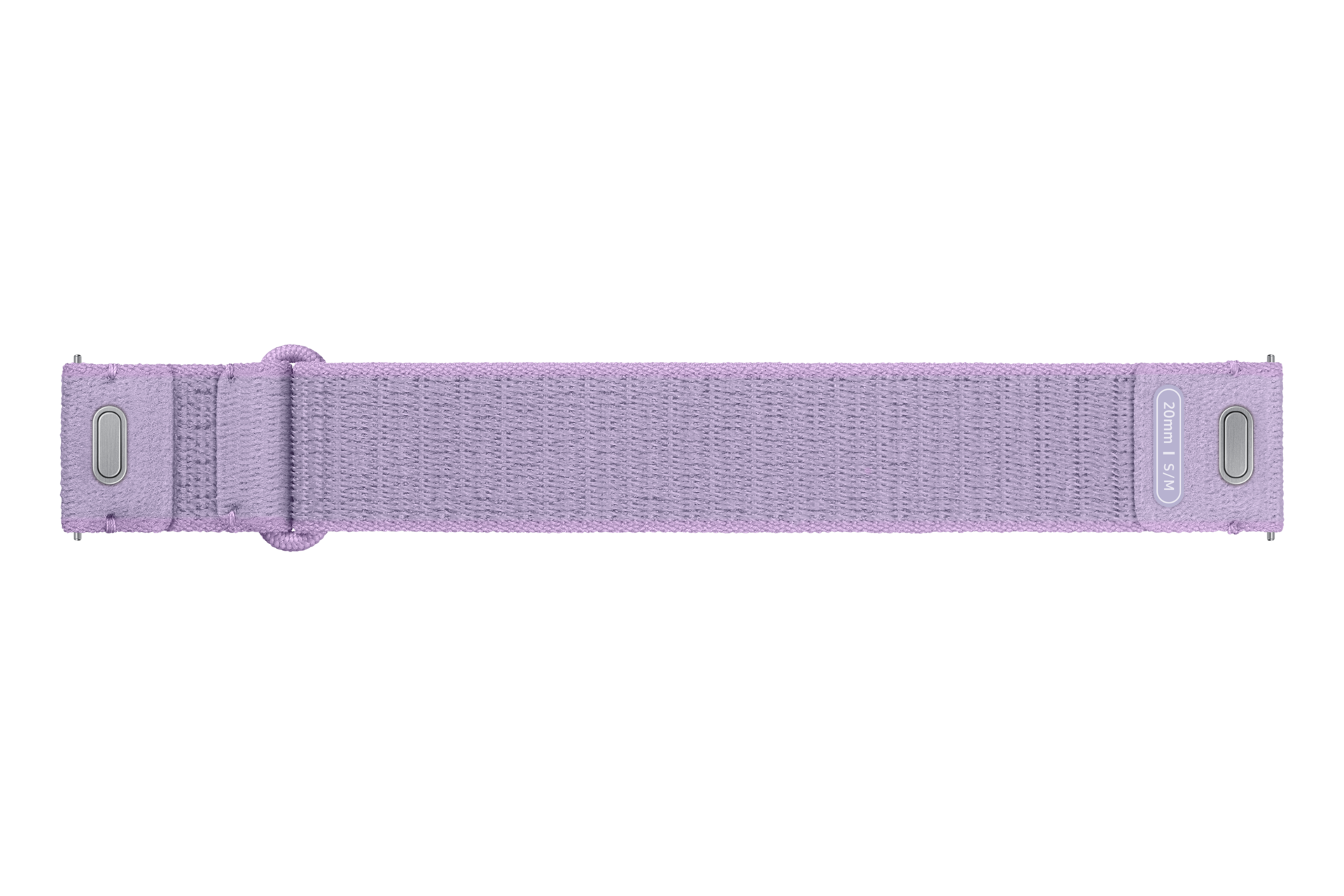 갤럭시 워치6 시리즈 패브릭 스트랩 (슬림, S/M) 라벤더 뒷면 이미지
