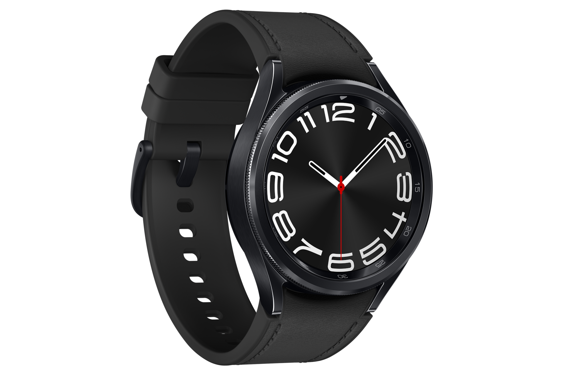 갤럭시 워치6 클래식 43 mm (LTE 자급제) 블랙 앞면 왼쪽 30도 