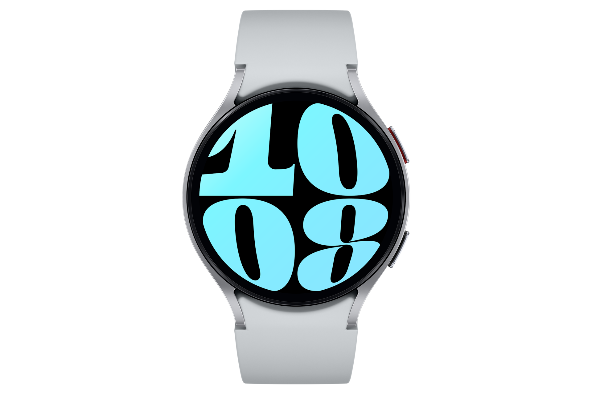 갤럭시 워치6 44 mm (LTE 자급제) 실버 컬러 제품 정면