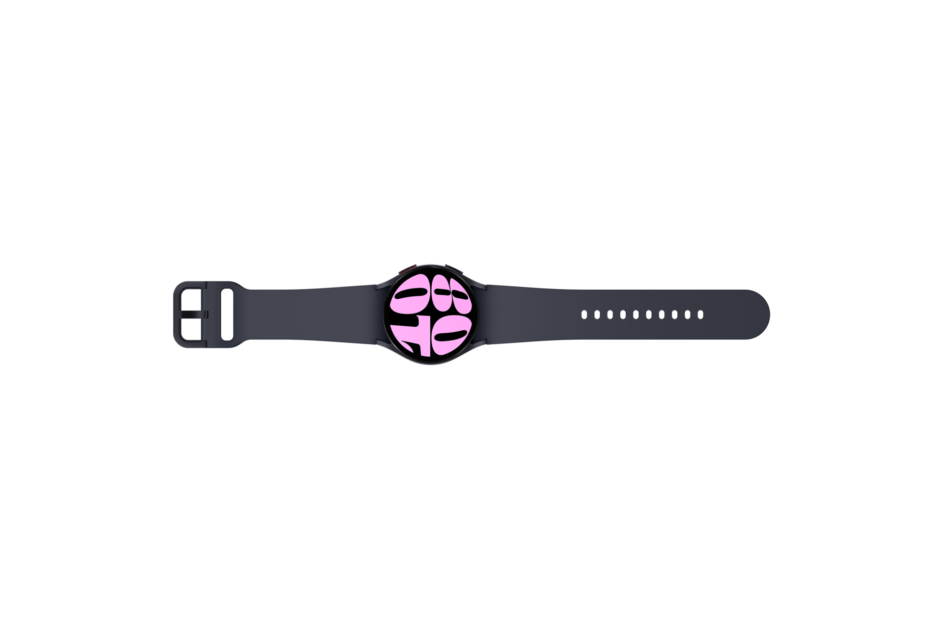 갤럭시 워치6 40 mm (블루투스) 그라파이트 스트랩 펼친 윗면