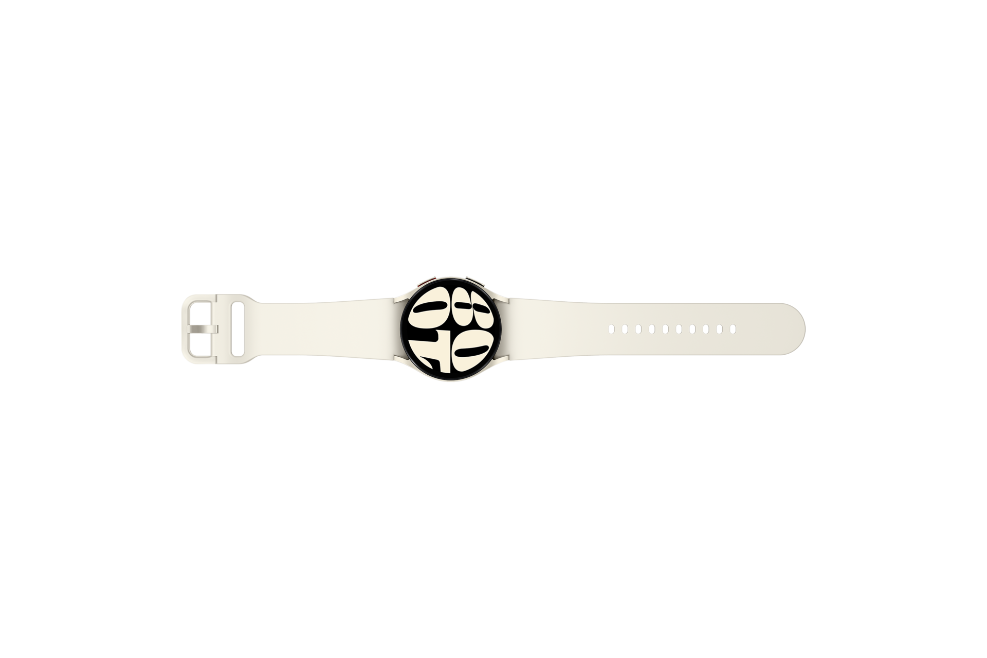 갤럭시 워치6 40 mm (블루투스) 골드 스트랩 펼친 윗면