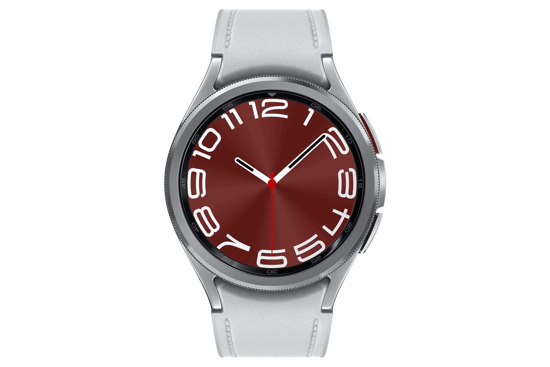 갤럭시 워치6 43 mm (블루투스) 실버 컬러 제품 정면