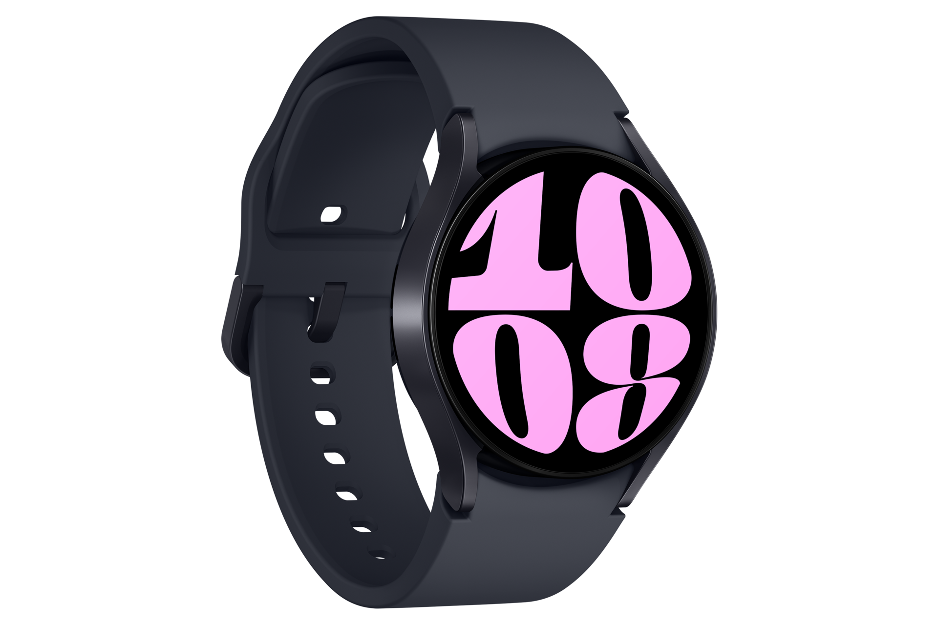  갤럭시 워치6 40 mm (블루투스) 그라파이트 앞면 왼쪽 30도