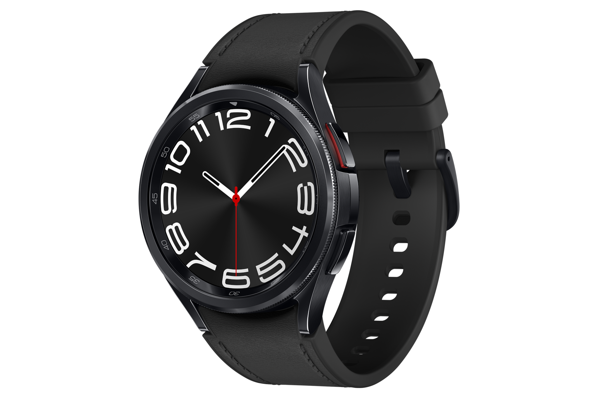 갤럭시 워치6 클래식 43 mm (LTE 자급제) 블랙 앞면 오른쪽 30도