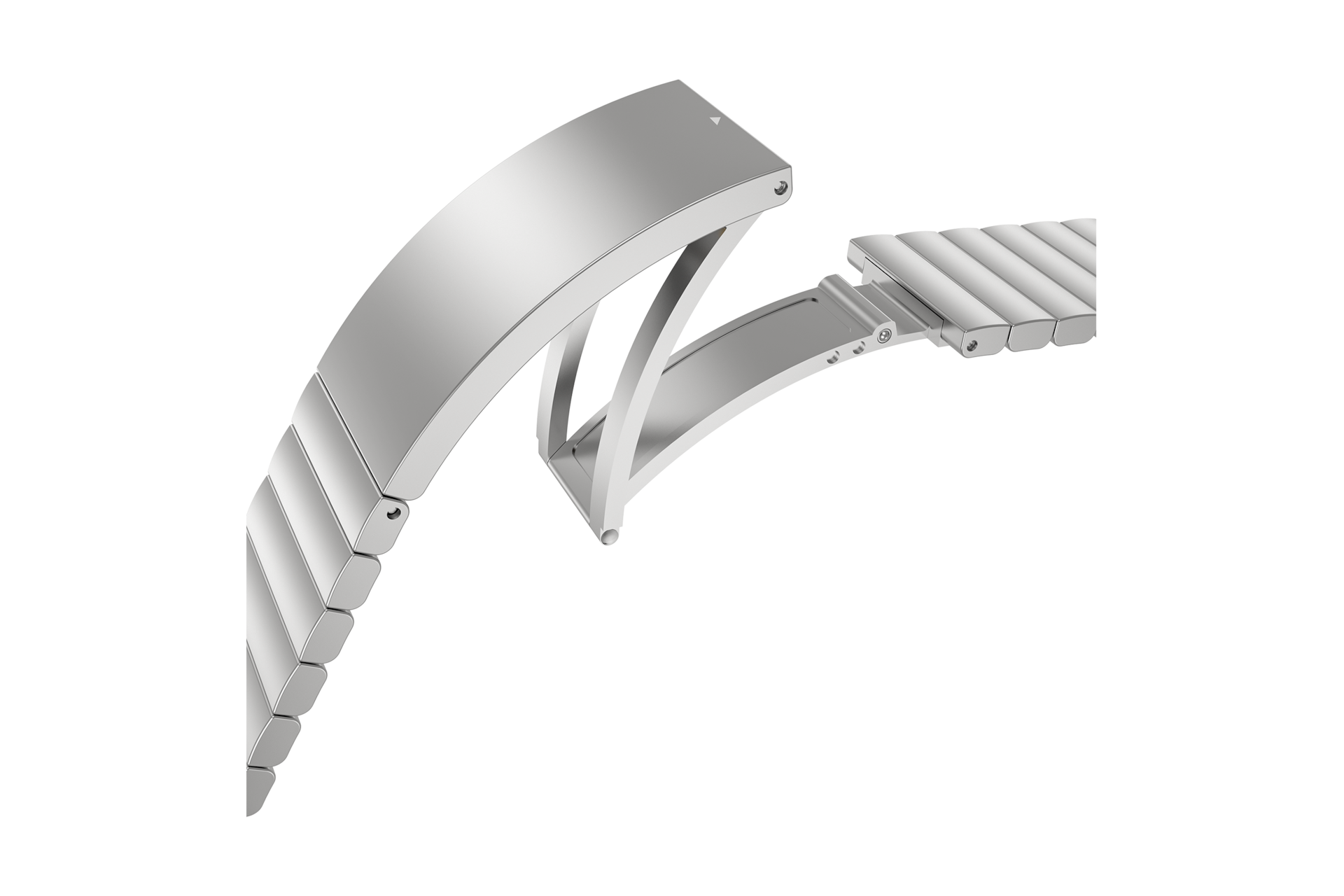 갤럭시 워치6 클래식 47mm 링크 브레이슬릿 스트랩 실버 버클 확대한 이미지