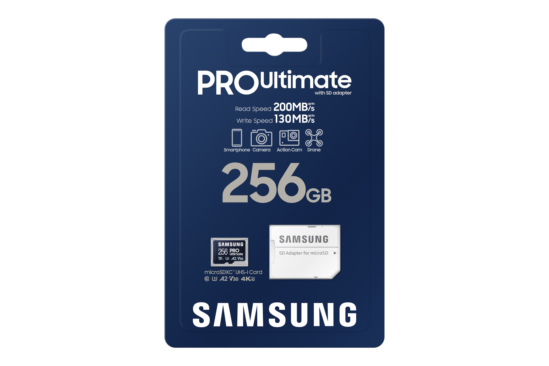 마이크로SD 메모리카드 PRO Ultimate 256 GB (블루) 상자 정면 이미지