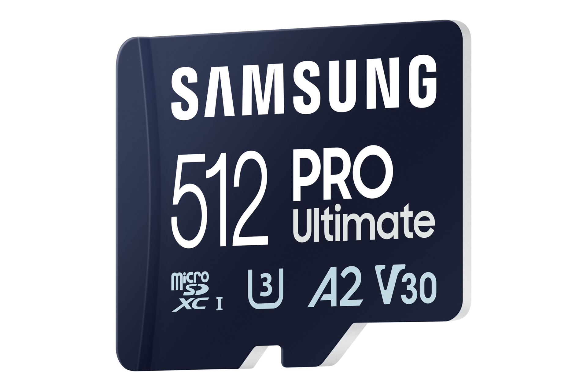 마이크로SD 메모리카드 PRO Ultimate with Card Reader 512 GB 왼쪽 뒤로 45도 기울어진 이미지
