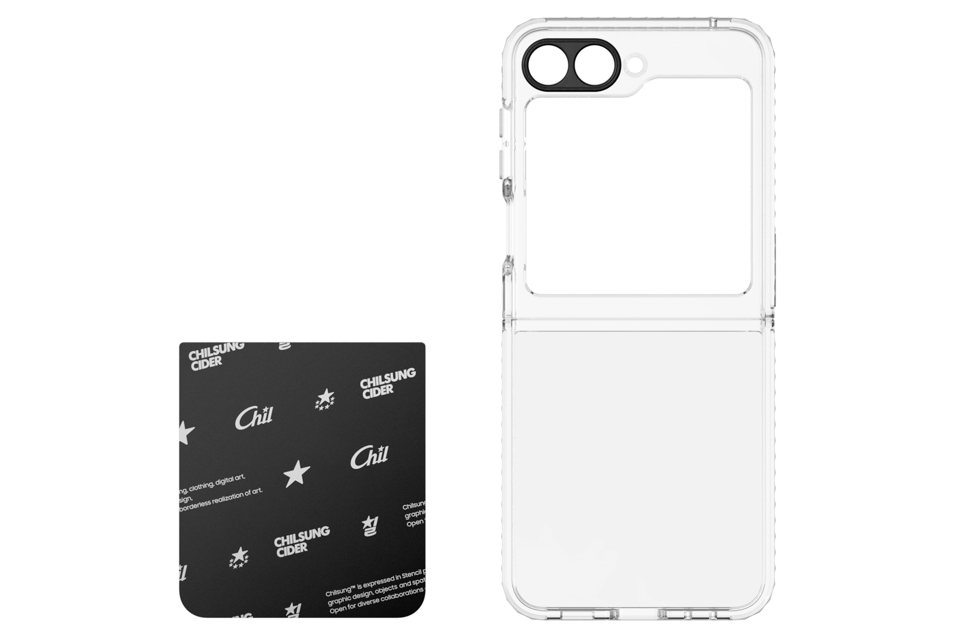 갤럭시 Z 플립5 칠성사이다 수트 케이스 with 플립수트 카드 (블랙) 제품 구성품 이미지 