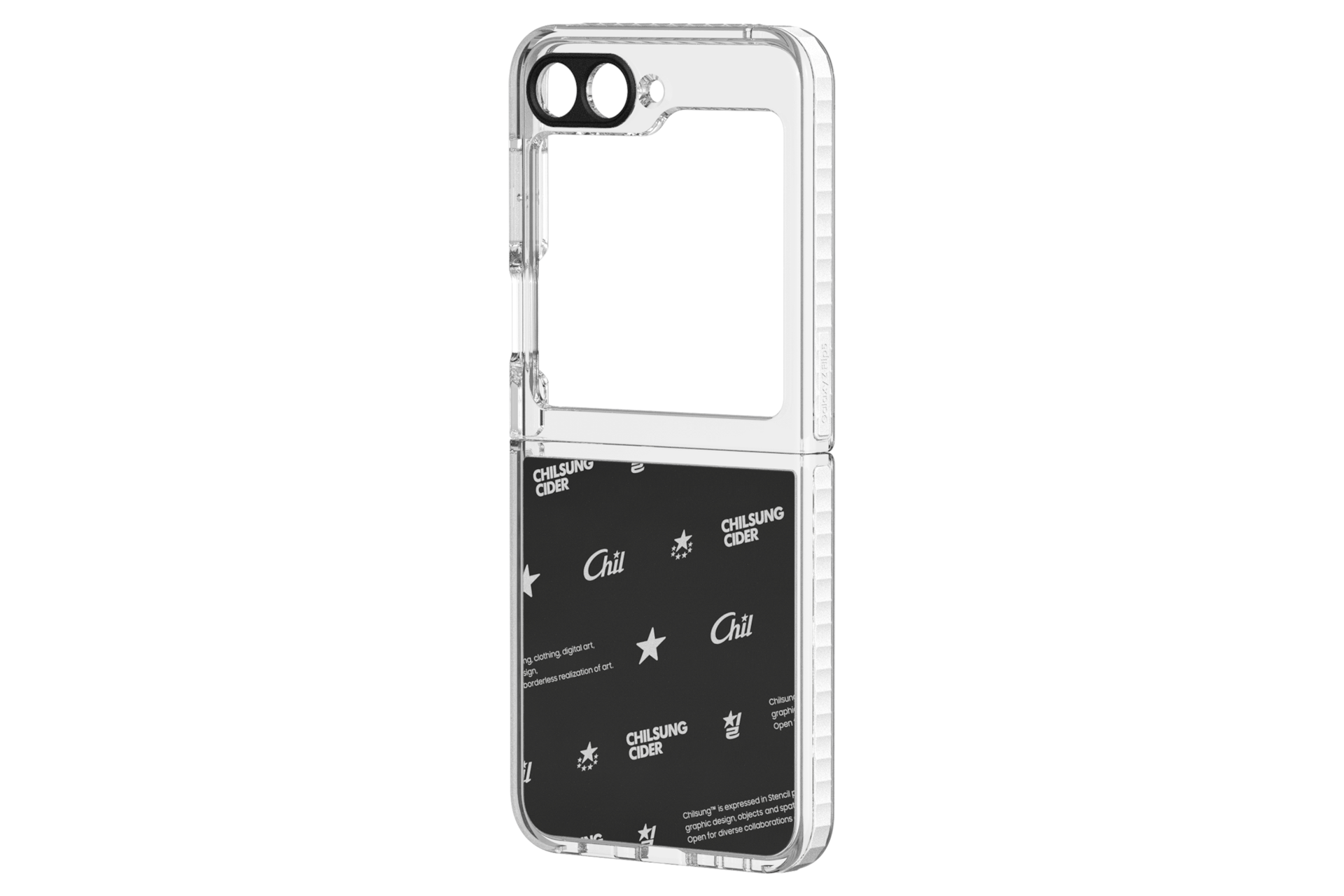 갤럭시 Z 플립5 칠성사이다 수트 케이스 with 플립수트 카드 (블랙) 제품 왼쪽 회전 이미지 