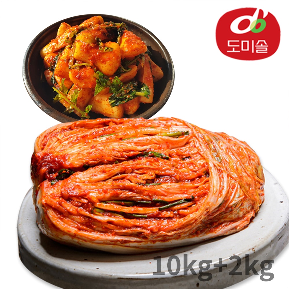 [도미솔] 박미희 포기김치 10kg+총각김치 2kg 1번째이미지