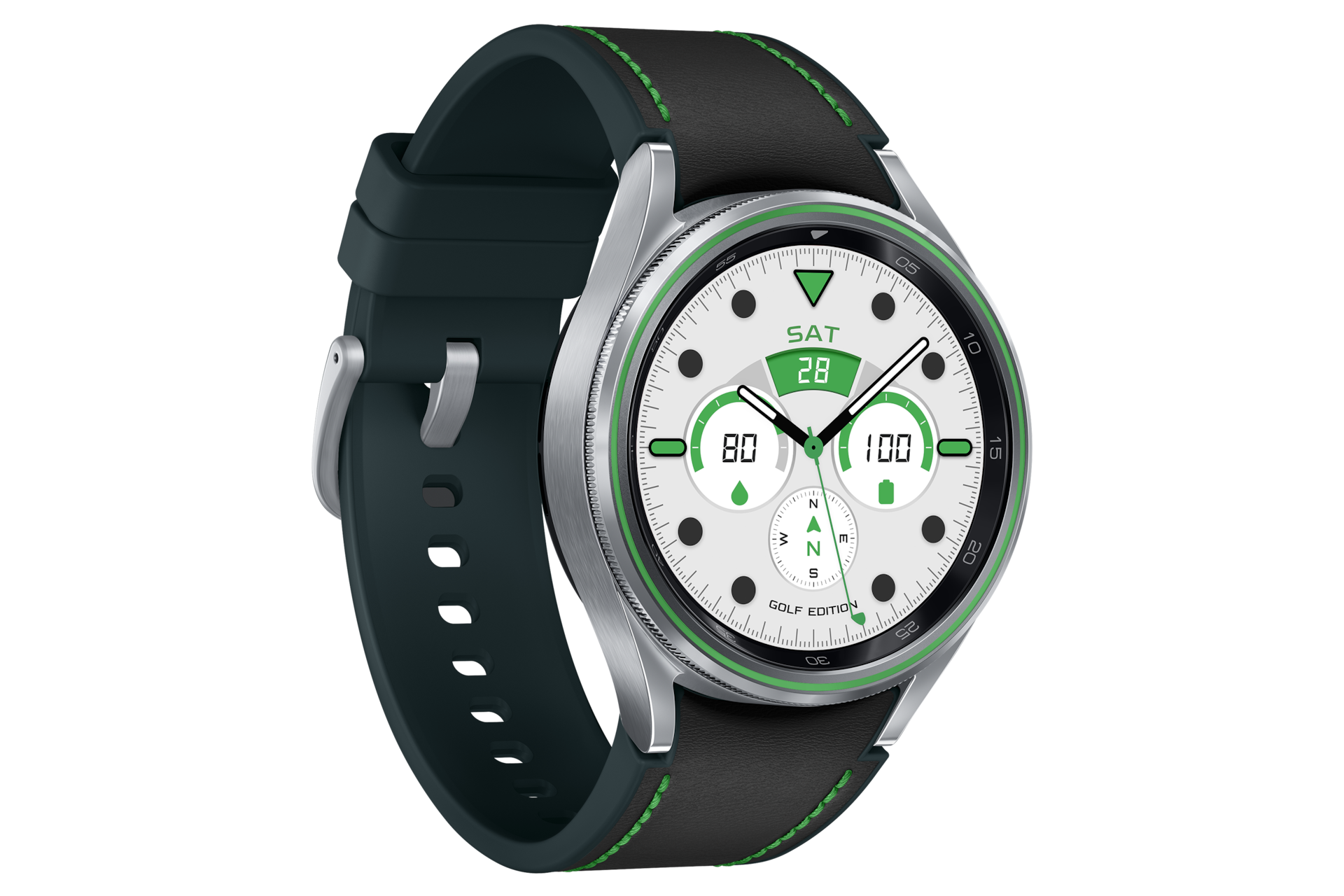 갤럭시 워치6 클래식 골프에디션 43 mm (블루투스) 앞면 왼쪽 30도