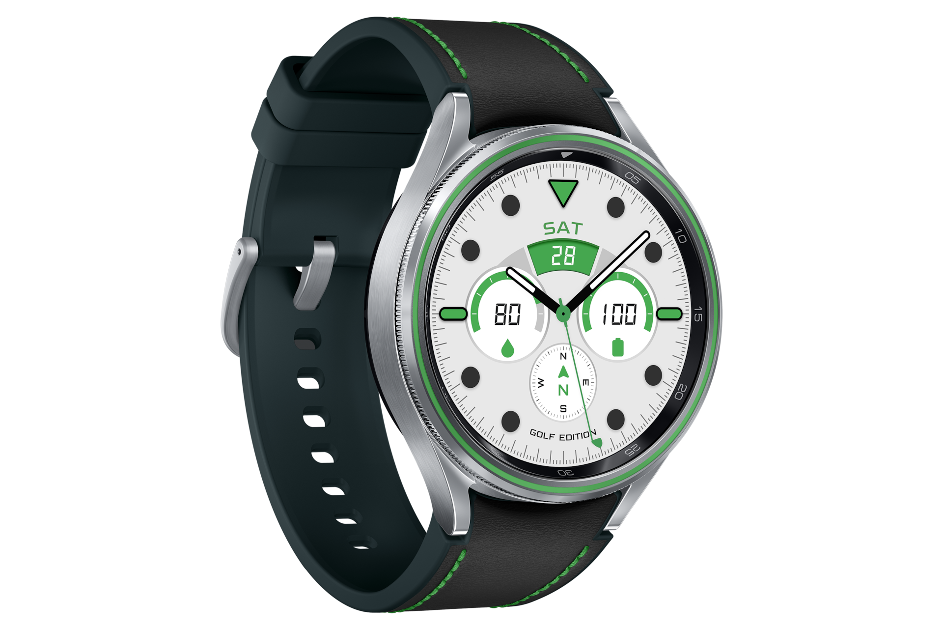갤럭시 워치6 클래식 골프에디션 47 mm (블루투스) 앞면 왼쪽 30도