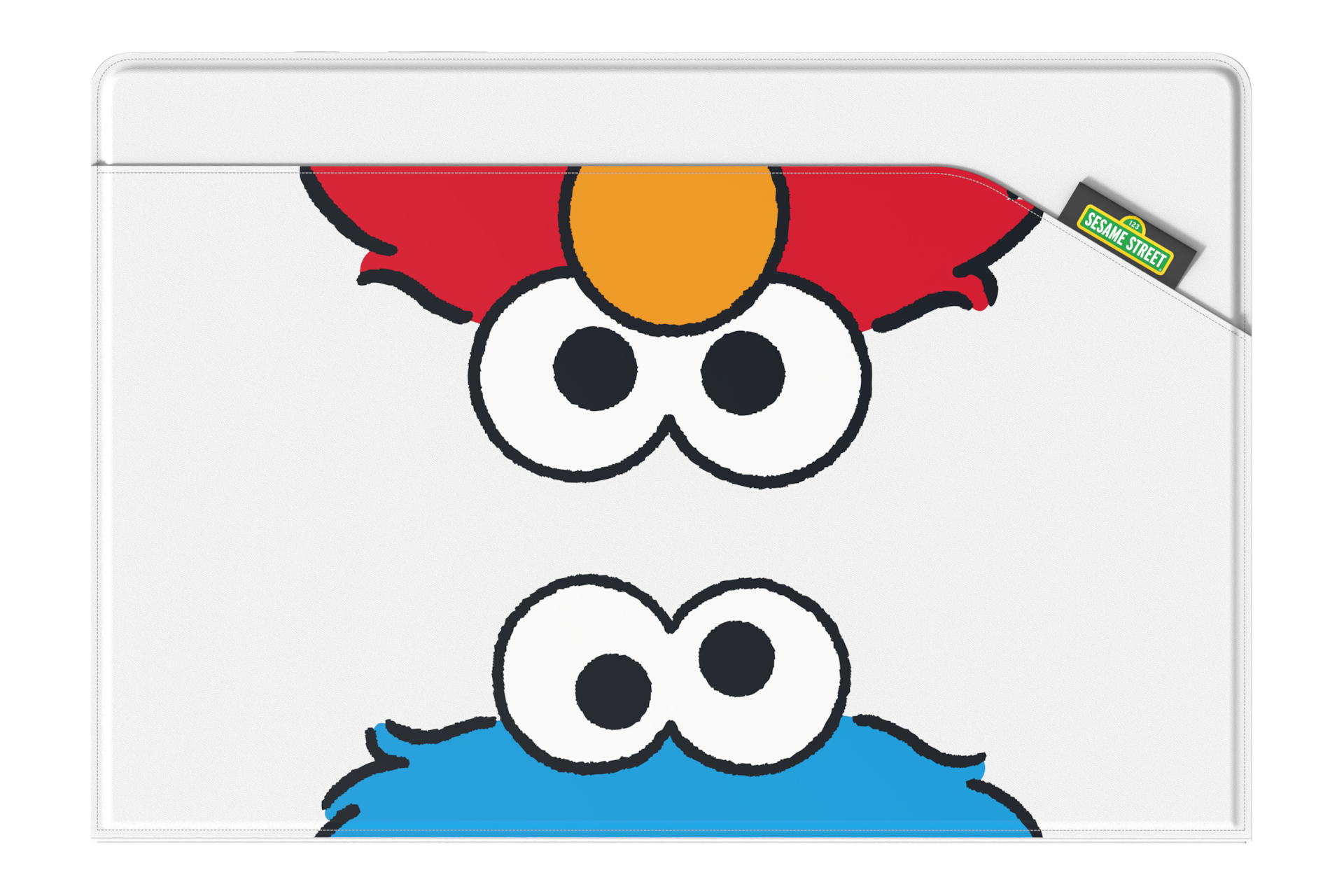 갤럭시 탭 S9 세서미 스트리트 엔벨롭 커버 (화이트) 정면 이미지